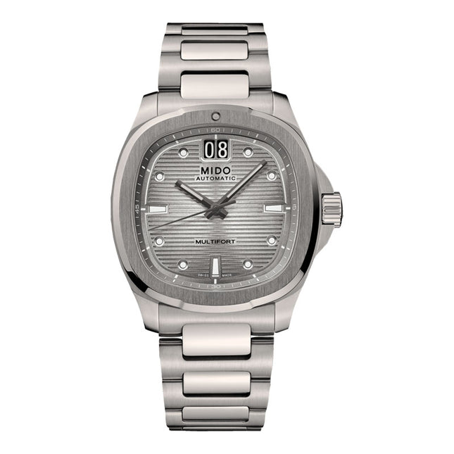 MIDO Multifort TV Big Date M049.526.44.081.00 Men Silver Dial Titanium Strap