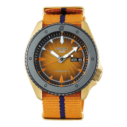 Seiko 5 Sports SRPF70K1 Naruto & Boruto Naruto Uzumaki Model Dual Tone Nylon Strap Limited Edition