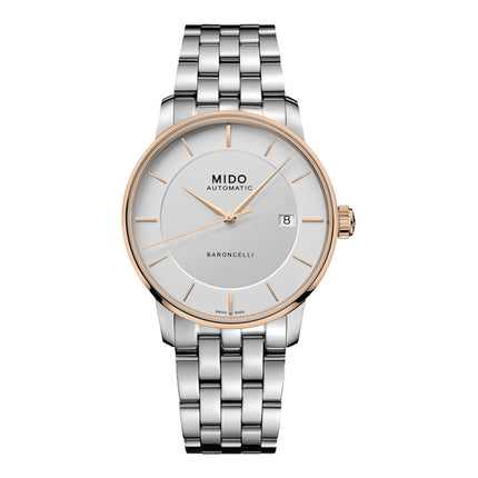 MIDO Baroncelli M037.407.21.031.00 Signature Gent Automatic Silver Dial Stainless Steel Strap