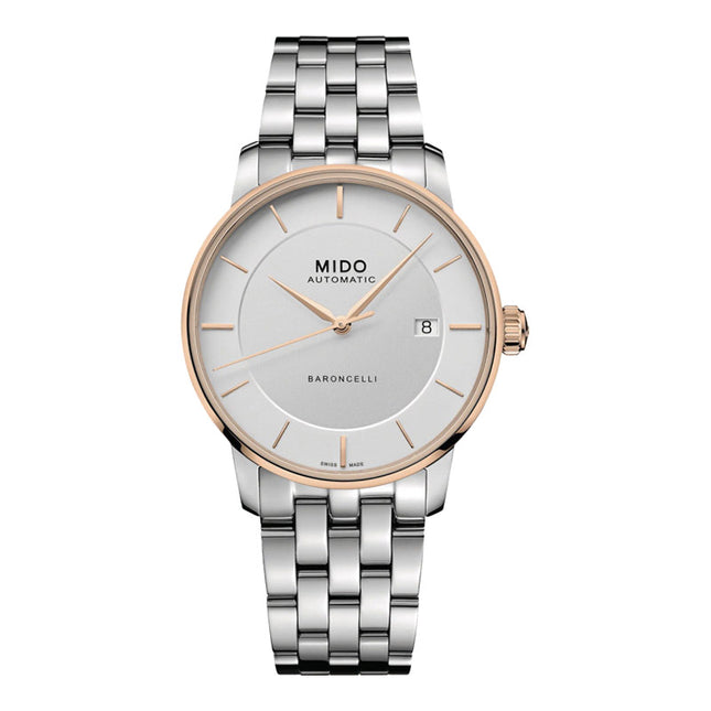 MIDO Baroncelli M037.407.21.031.00 Signature Gent Automatic Silver Dial Stainless Steel Strap