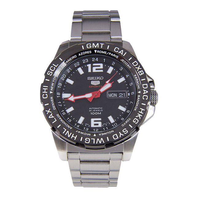 Seiko 5 Sports SRP685K1 Automatic Black Dial Stainless Steel Strap