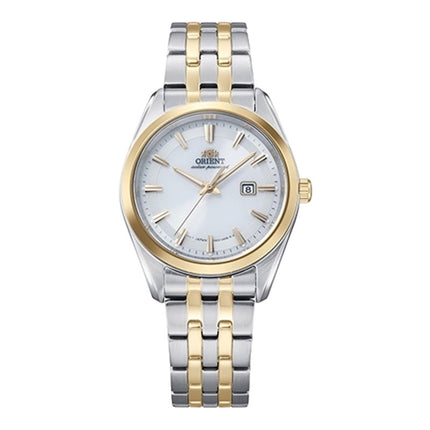 Orient Contemporary RA-WG0601S Stretto Solar Steel White Dial Dual Tone Stainless Steel Strap