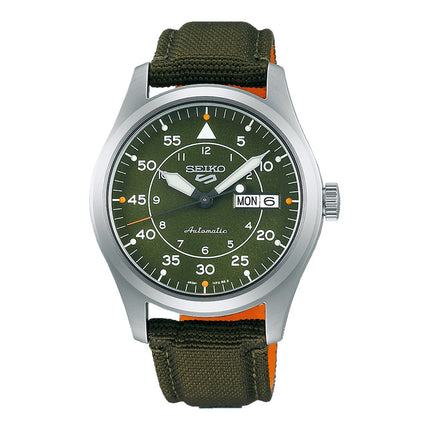 Seiko 5 Sports Flieger SRPH29K1 Field Sports Style Green Dial Green Nylon Strap