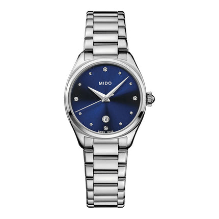 MIDO Belluna M024.110.11.046.00 Royal Lady Blue Dial Stainless Steel Strap