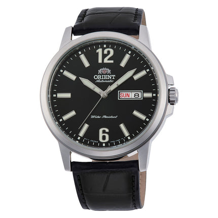 Orient RA-AA0C04B Men Black Dial Black Leather Strap
