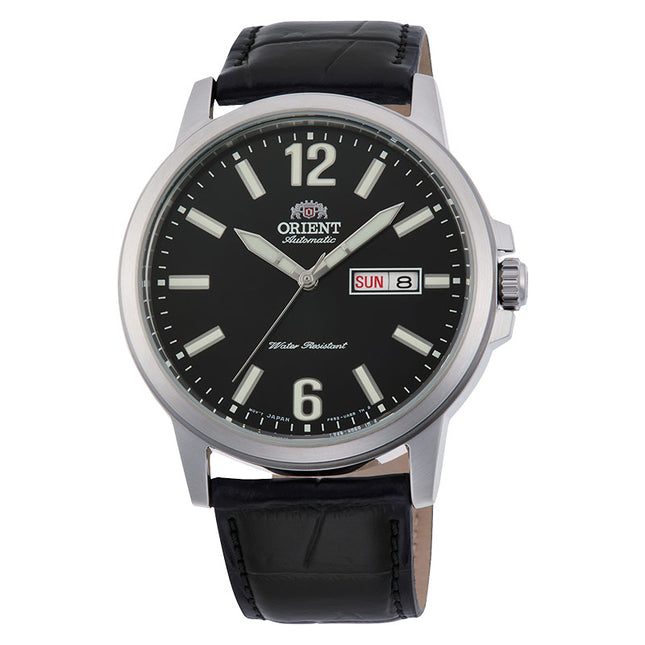 Orient RA-AA0C04B Men Black Dial Black Leather Strap