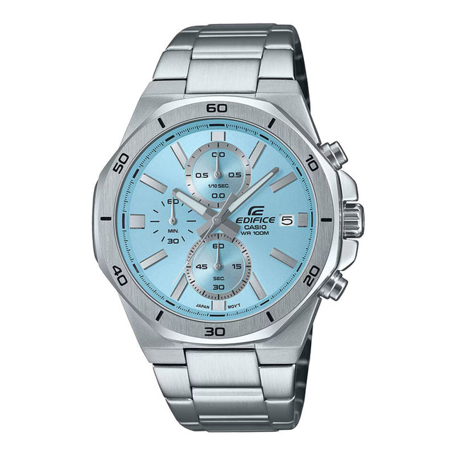 Casio Edifice EFV-640D-2BVUDF Chronograph Men Blue Dial Stainless Steel Band