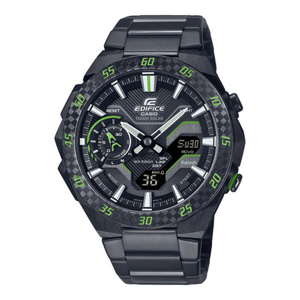 Casio Edifice ECB-2200RC-1A3DF Windflow Digital Analog Dial Black Stainless Steel Band