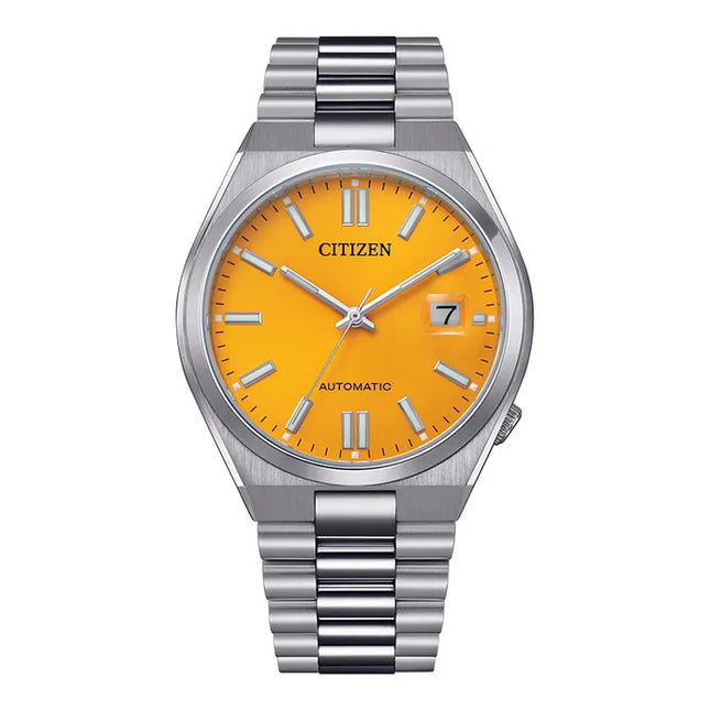Citizen Mechanical NJ0150-81Z Tsuyosa Automatic Men Yellow Dial Stainless Steel Strap