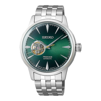 Seiko Presage SSA441J1 Cocktail Automatic Open Heart Green Gradation Dial Stainless Steel Strap