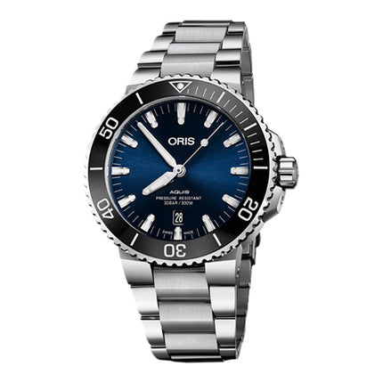 Oris Aquis 01-733-7730-4135-07-8-24-05PEB Date Blue Dial Stainless Steel Strap