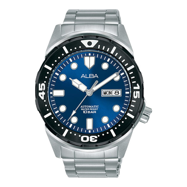 Alba AL4415X1 Automatic Men Blue Dial Stainless Steel Strap
