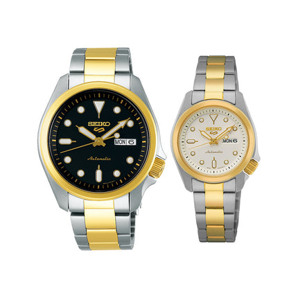 Seiko 5 Sport SRE004K1_SRPE60K1 Automatic Analog Dial Dual Tone Stainless Steel Strap