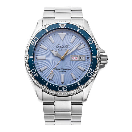 Orient Sports RA-AA0823L Mako 75th Anniversary Kamasu Sky Blue Dial Metal Strap Limited Edition