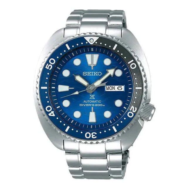 Seiko Prospex SRPD21K1 Turtle Save The Ocean Automatic Blue Dial Stainless Steel Strap