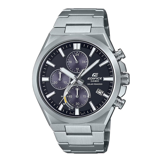 Casio Edifice EQS-950D-1AVUDF Solar Powered Chronograph Black Dial Stainless Steel Band