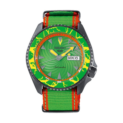 Seiko 5 Sports SRPF23K1 Street Fighter Blanka Call Of The Wild Dual Tone Nylon Strap Limited Edition