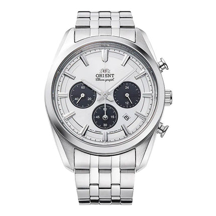 Orient Contemporary RA-TX0305S Chronograph Solar Powered Panda Dial Stainless Steel Strap