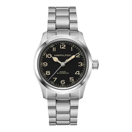 Hamilton Khaki Field H70405130 Murph 38mm Automatic Black Dial Stainless Steel Strap