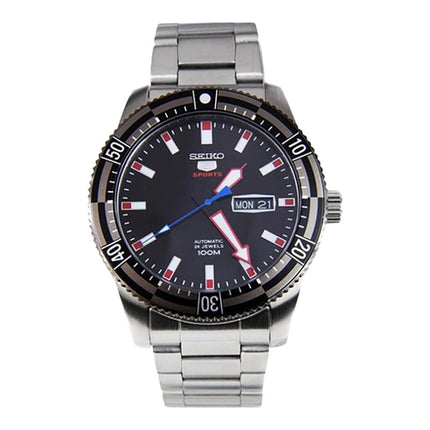 Seiko 5 Sports SRP735K1 Black Dial Stainless Steel Strap