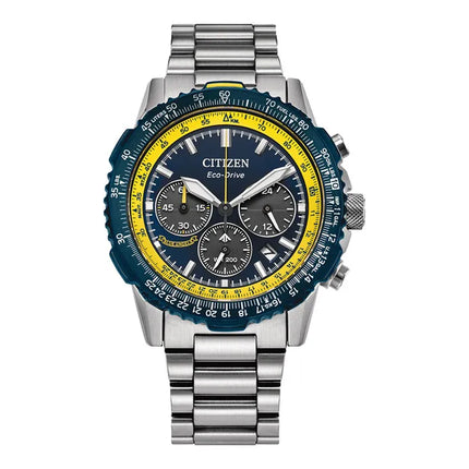 Citizen Promaster Sky Navihawk CA4667-53L Eco Drive Blue Angels Chronograph Stainless Steel Strap