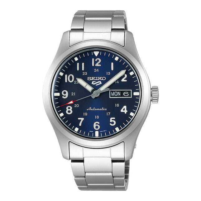 Seiko 5 Sports SRPG29K1 Field Sports Style Automatic Blue Dial Stainless Steel Strap