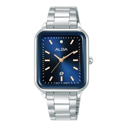 Alba Fashion AH7DW1X1 Ladies Blue Dial Stainless Steel Strap