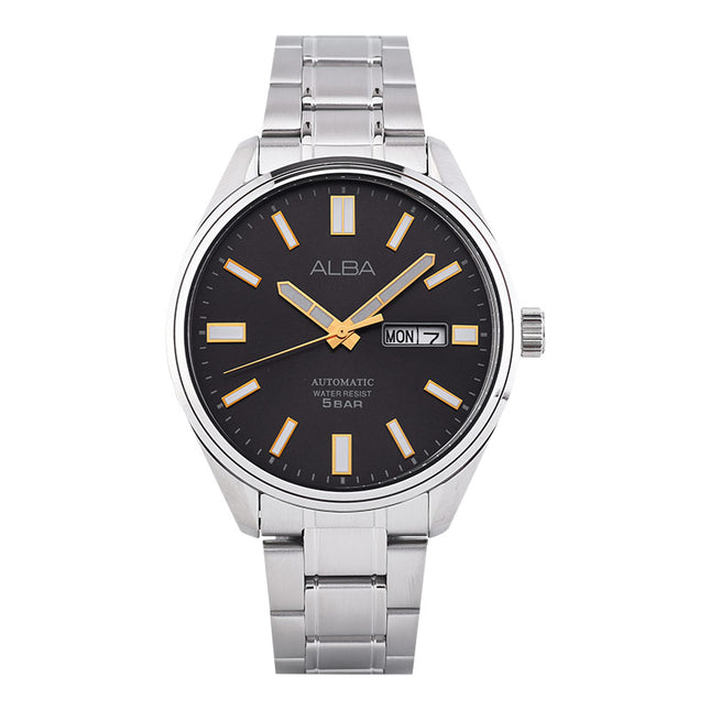 Alba Mechanical AL4149X1 Men Grey Dial Stainless Steel Strap