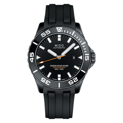 MIDO Ocean Star M026.608.37.051.00 Diver 600 Automatic Men Black Dial Black Rubber Strap