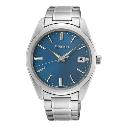 Seiko Classic SUR525P1 Discover More Dress Blue Dial Stainless Steel Strap