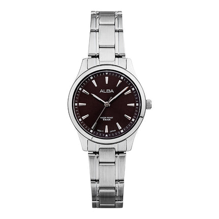 Alba Prestige ARX031X1 Ladies Dark Brown Dial Stainless Steel Strap