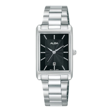 Alba AH7DH1X1 Ladies Black Dial Stainless Steel Strap