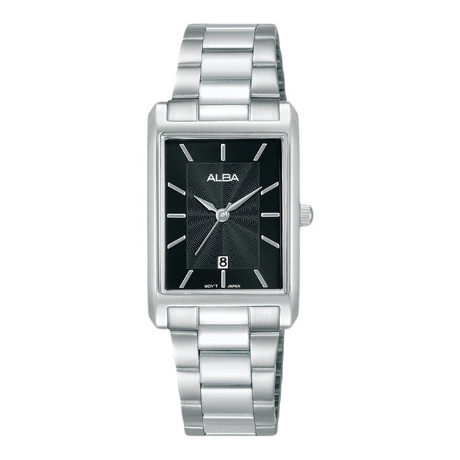 Alba AH7DH1X1 Ladies Black Dial Stainless Steel Strap