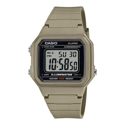 Casio General W-217H-5AVDF Digital Dial Brown Resin Band