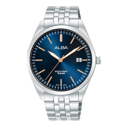 Alba Prestige AS9S13X1 Men Blue Dial Stainless Steel Strap