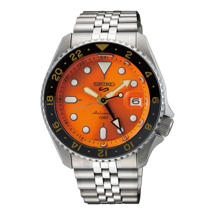 Seiko 5 Sports SSK005K1 SKX Sports Style GMT Mikan Orange Automatic Orange Dial St. Steel Strap