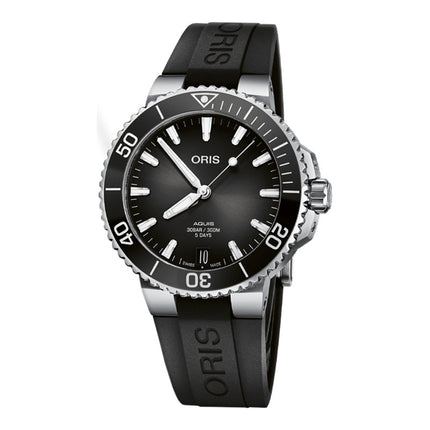 Oris Aquis 01-400-7769-4154-07-4-22-74FC Date Automatic Black Dial Black Rubber Strap