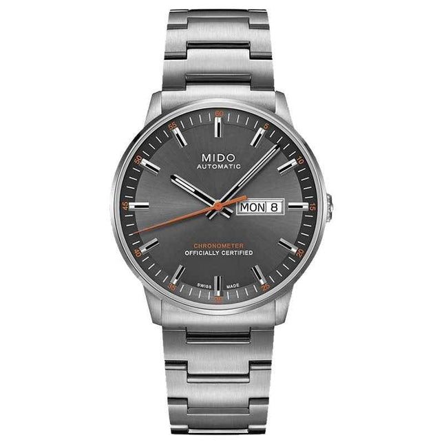 MIDO Commander II M021.431.11.061.01 Chronometer Automatic Anthracite Dial Stainless Steel Strap