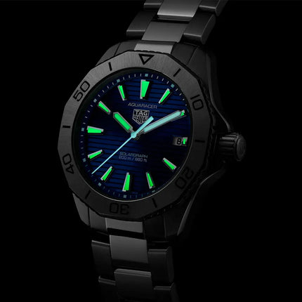 TAG Heuer Aquaracer Professional 200 Solargraph 40mm WBP1113.BA0000 Blue Dial Stainless Steel