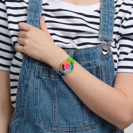 SWATCH SS08K119 NEON HOT RACER