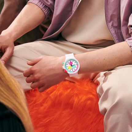 SWATCH SB06W100 THE PURITY OF NEON