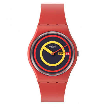 SWATCH SO28R702 CONCENTRIC RED