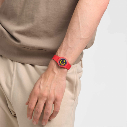 SWATCH SO28R702 CONCENTRIC RED