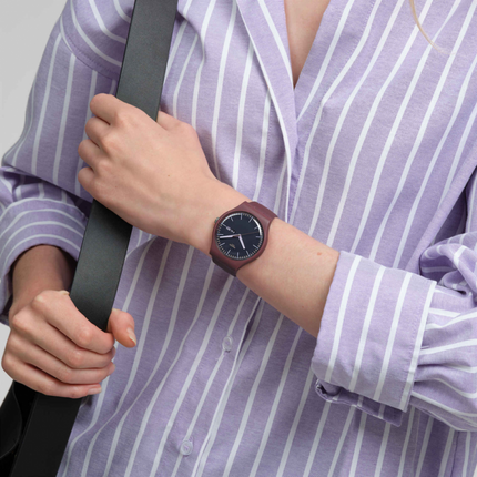 SWATCH SO29R707 BURGUNDY BERRY