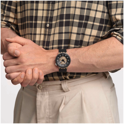 SWATCH SB03C100 TIME FOR TAUPE