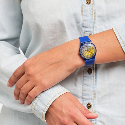 SWATCH GN278 YELLOW DISCO FEVER