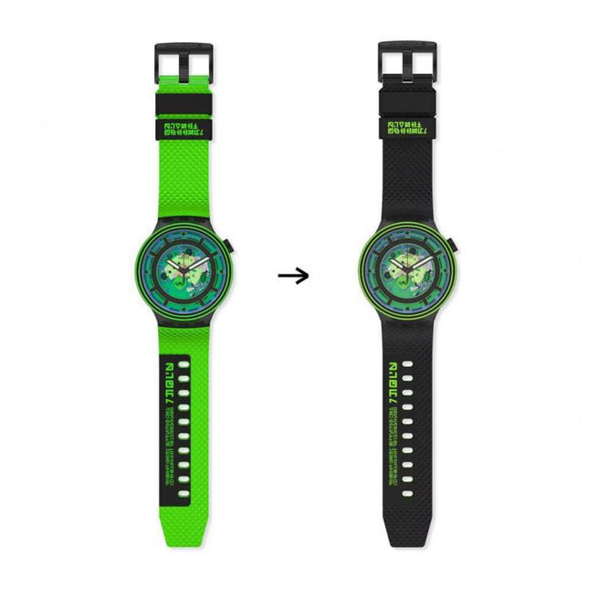 SWATCH SB01B125 COME IN PEACE !