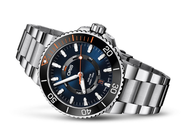 Oris Aquis Limited Edition Staghorn Restoration Blue Dial Stainless Steel 01 735 7734 4185-Set MB