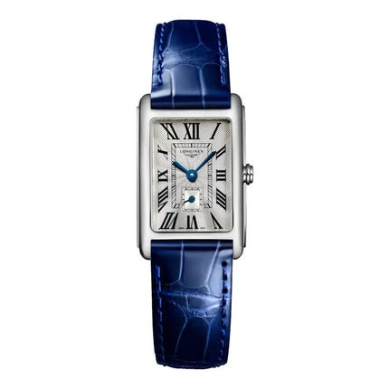 Longines Dolcevita L5.255.4.71.7 Silver Flinque Dial Blue Alligator Leather Strap