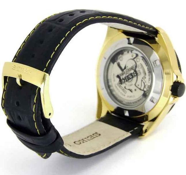Seiko Automatic SSA190K1 Superior Black Dial Black Leather Strap Limited Edition
